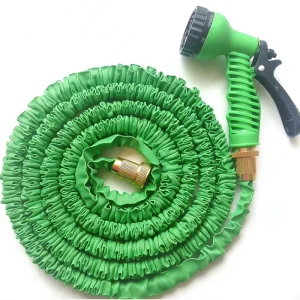 Expandable 50FT Polyester Garden Hose Retractable Soft Model LYF 1013 for Garden Watering and Car Washing