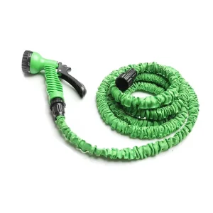Expandable Anti Vrille Garden Hose with Sprayer 8 Spray Modes PVC Material Adjustable Telescopic Handle for Garden Irrigation