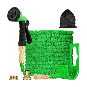 Expandable Flexible Anti Pivot Yarn Durable with Reel Nozzles Function Pocket Hose Copper Head Expandable Garden Hose
