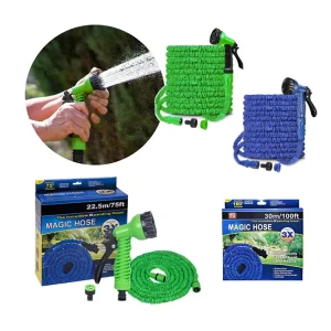 Expandable Flexible Garden Hose Latex TPR 3/4” Diameter Anti Abrasion Car Washing Hose Multi Function Sprayer Factory Direct