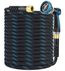Expandable Garden Hose 100 ft Kink Free Flexible Anti UV Anti Abrasion Water Hose Lightweight Hose Pipe Leak Proof 3/4 Swivel