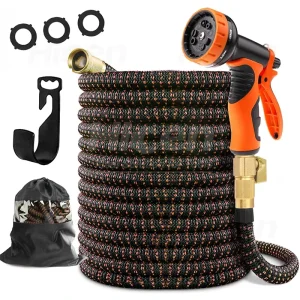 Expandable Garden Hose 100 ft Water Hose with Triple Layer Latex Core