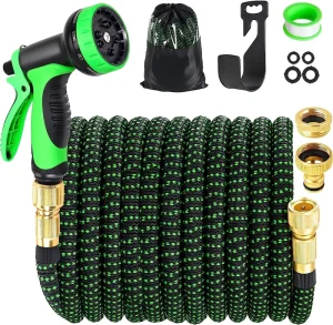 Expandable Garden Hose 3 Times Expand Flexible and Light Weight with 10 Function Spray Nozzle Widely Used