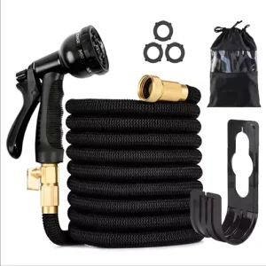 Expandable Garden Hose Double Layers Tube Pipe Natural Latex Cleaning Hose