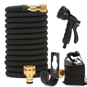 Expandable Garden Hose Set 50ft-200ft Lightweight Anti-UV All Seasons Car Washing Watering High Pressure Hose