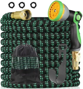 Expandable Garden Hose Telescopic Magic Garden Watering Hose High Pressure Garden Hose With Adjustable Water Gun for Car Washing
