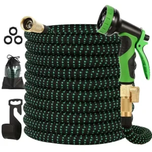 Expandable Garden Hose with 10 Functions Nozzle and 4 Layers Latex Water Hose