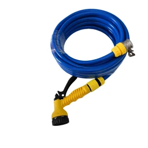 Expandable Garden Hose with Solid Brass Connector and Multi Function Spray Nozzle