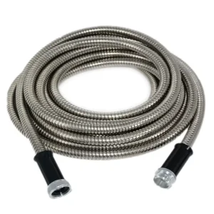 Expandable Garden Water Hose 304 Stainless Steel Metal Garden Hose 25FT 50FT 100FT