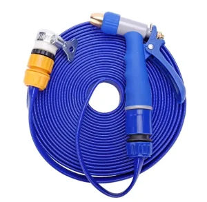 Expandable Garden Water Hose Pipe Spray Gun Nozzle Wall for Watering Plants and Garden Showers Kit