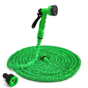Expandable Heavy Duty No Kink PVC Reinforced 1/2 Inch Garden Hose 100ft 50m High Pressure ANSI Certified Anti Corrosion