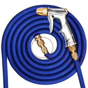 Expandable Hose Repair Adapter Garden Hose Fitting Brass Connector Kit