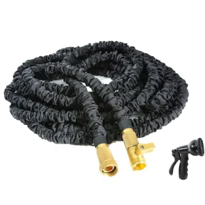 Expandable Lightweight Anti kink 3/4” Diameter Latex TPR Water Hose ANSI Certified Customizable Length Telescopic