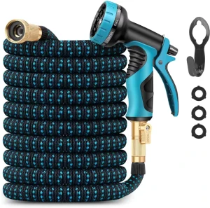 Expanded Garden Hose with Comfortable Handle 10 Functional Nozzles Flexible and Tangle Free Widely Used