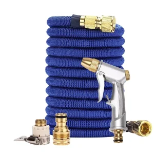 Expendable Garden Water Hose 25ft 50ft 75ft 100ft Flexible Rubber Textile Fabric Expandable Water Hose