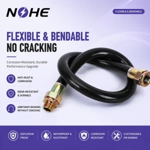 Explosion-proof 304 Stainless Steel Waterproof Braided Flameproof Flexible Hose Explosion-proof Flexible Connecting Pipe
