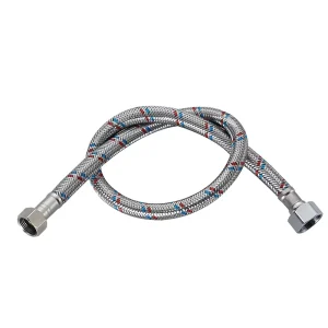 Explosion proof SS304 Braided Hose Lead free EPDM Inner Tube Water Connector for Kitchen & Basin Durable Flexible Plumbing Hose