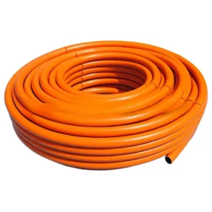 Export Europe Hungary CE Certified Orange Silicone Gas Hose 9mm Household Liquefied 50m Roll Model PLH 0 3 6 Ply Polyester