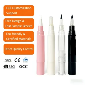 Eyelash Glue Plastic Rotating Pen Cosmetic Packaging Tube Nail Polish Nutrient Solution Empty Pen Tube