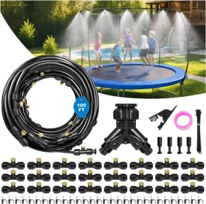 F168 Low-pressure Atomized Cooling System for Automatic Garden Cooling Dust Prevention Trampoline Sprinklers and Misting