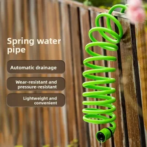 F172 High Pressure Explosion Proof Hose Retractable Spring Hose for Home Car Washing Garden Watering Vegetable Field Watering