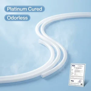 FDA LFGB NSF Certified Silicone Tubing 8mm X 12mm Medical Food Grade for Export to Europe USA