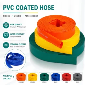 Factory 3 10 Bar Pvc Layflat Water Hose Flexible Irrigation High volume Design for Agriculture Irrigation