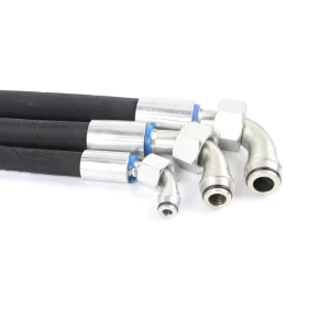 Factory Crimped Hydraulic Hose Assembly Custom Length 1SN 2SN Wire Braid With NPT Male Fitting for Engineering