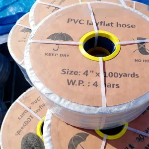 Factory Custom Large Size Agriculture Irrigation Heavy Duty Lightweight High Pressure PVC Layflat Hose 100m