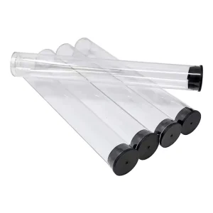 Factory Custom Transparent Cylinder Tube PVC Clear Poly Plastic Packaging