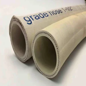 Factory Direct 10 Bar 3/4 Inch Blue & White Food Grade Flexible Odorless 15m Rubber Hose with Cutting for Milk & Beer Transfer