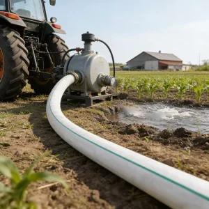 Factory Direct 3.5 Inch 100m PE Woven Layflat Hose 5.5 Bar Lightweight Portable Hose for Farm Irrigation
