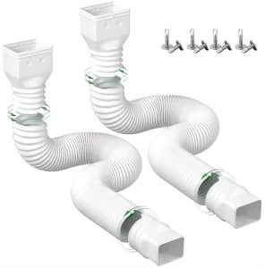 Factory Direct Durable Lightweight HDPE Rain Gutter Downspout Extensions Outdoor Rainwater Drainage Flexible Drainage Pipe