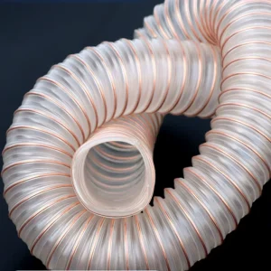 Factory Direct Flexible Reinforced Tube Flame Retardant Polyurethane Hose PU Dustproof Ventilation Pipe