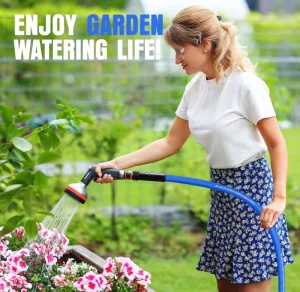 3/4 Inch Ultra Lightweight High Pressure Rubber Hose Heavy Duty for Car Washing Garden Cleaning
