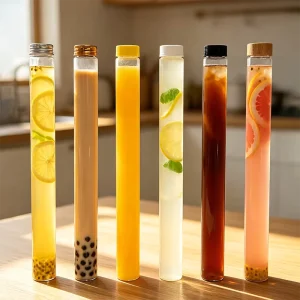 Factory Direct Sale 500mm Tall High Transparency Plastic Test Tube Storage Jar for Moisture Proof Storage of Nuts Snacks Candy