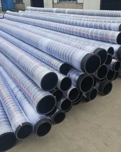Factory Direct Sale Large-caliber Rubber Suction Discharge Hose Acid Alkali Resistant Mud Resistant Black Cutting