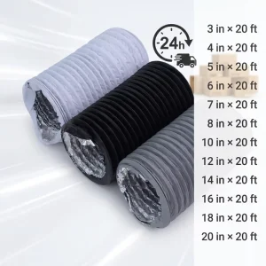 Factory Direct Sales Custom 127mm*6m PVC Composite Hose Pipe Transparent Ventilation Insulated Air Conditioning 100mm*10m