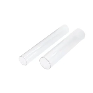 Factory Direct Sales of Round Open Plastic Tube clear Plastic Cylinder Tube Packaging