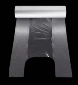 Factory Direct Selling Customized HDPE Transparent T shirt Bags on Roll with Paper Tube for Food Packing Canned Food Food Grade