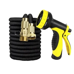 Factory Direct Supply Alloy American Standard Model GS 7285 3x Telescopic Hose TPE 10 in 1 Magic Spray Nozzle Garden Watering