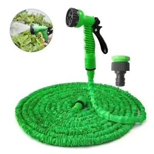 Factory Direct Supply Expandable Magic Water Garden Hose with 7 Nozzle Water Gun Customized Length 25FT 250FT