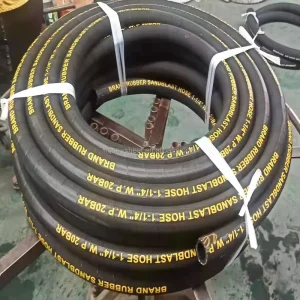 Factory Durable Steel Wire Black Sandblasting Hose High Pressure Synthetic Rubber Water Resistant Abrasion Resistant