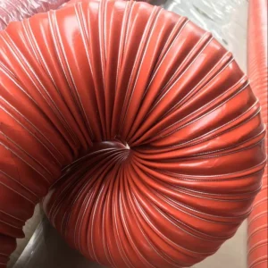 Factory Glass Fiber Hose Fabric Flexible Duct Silicone Fabric Reinforced Hose Silicone Air Duct
