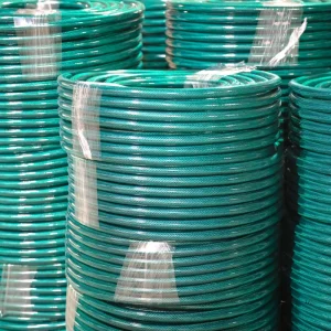 Factory High Pressure Anti UV Non Toxic Flexible Green PVC Garden Hose New Style Reinforced 3plys Light Weight for