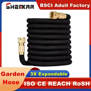 Factory High Pressure Flow Anti Kink Flexible Water Hose No Tangle Expandable Garden Hose with Durable Fabric Outer Layer