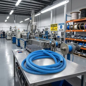 Factory High Quality ISO3821 Certified 20Bar Blue Green Black 300Psi Single Gas Pipe Rubber Oxygen Hose