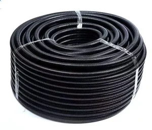 Factory High Quality Threaded PVC Pipe Hose Corrugated Flexible Conduit Flame Resistant Electrical Wire Protection