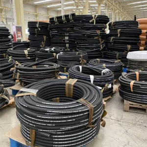 Factory Hydraulic Hose High Pressure Steel Wire Braided Rubber Hose SAE100 R1 R2 R15 Long Service Life Oil Water Hose