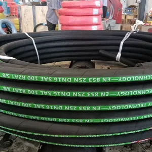 Factory Lifetime Guarantee Braid 2 Inch Oil Air Water Gas Hydraulic Rubber Hose Pipe SAE 100R1AT High Pressure Hose